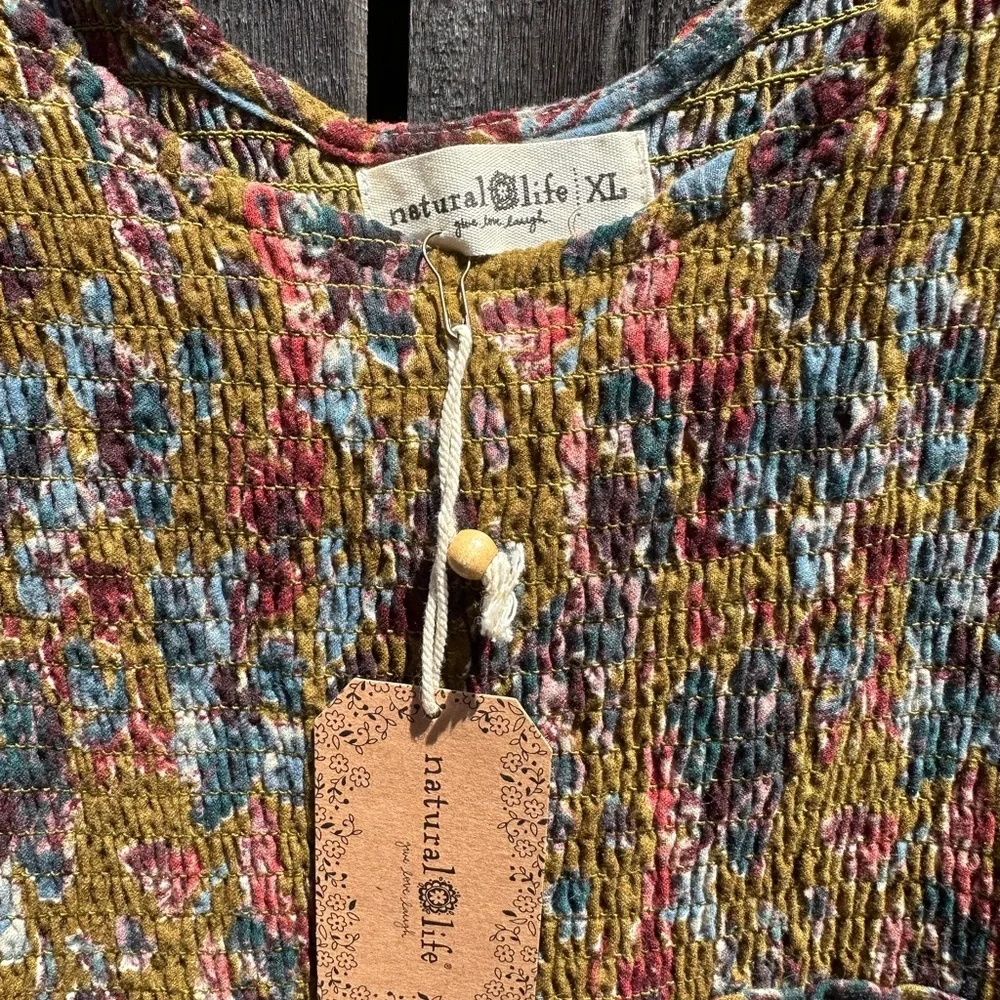 NATURAL LIFE Multicolor Floral Maxi Dress - Picture 2 of 3